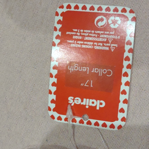 New pink 17" collar dog and new dog toy - Picture 4 of 5